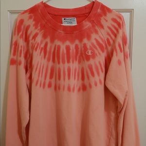 Tie-Dye champion sweatshirt. Oversized super cute